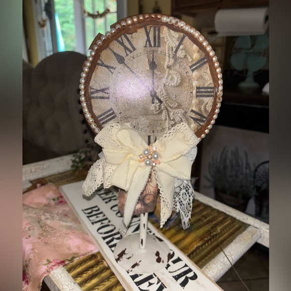 Hand Crafted Other - Hand crafted- rustic, primitive, old looking-Inspired Clock Wall Decor w